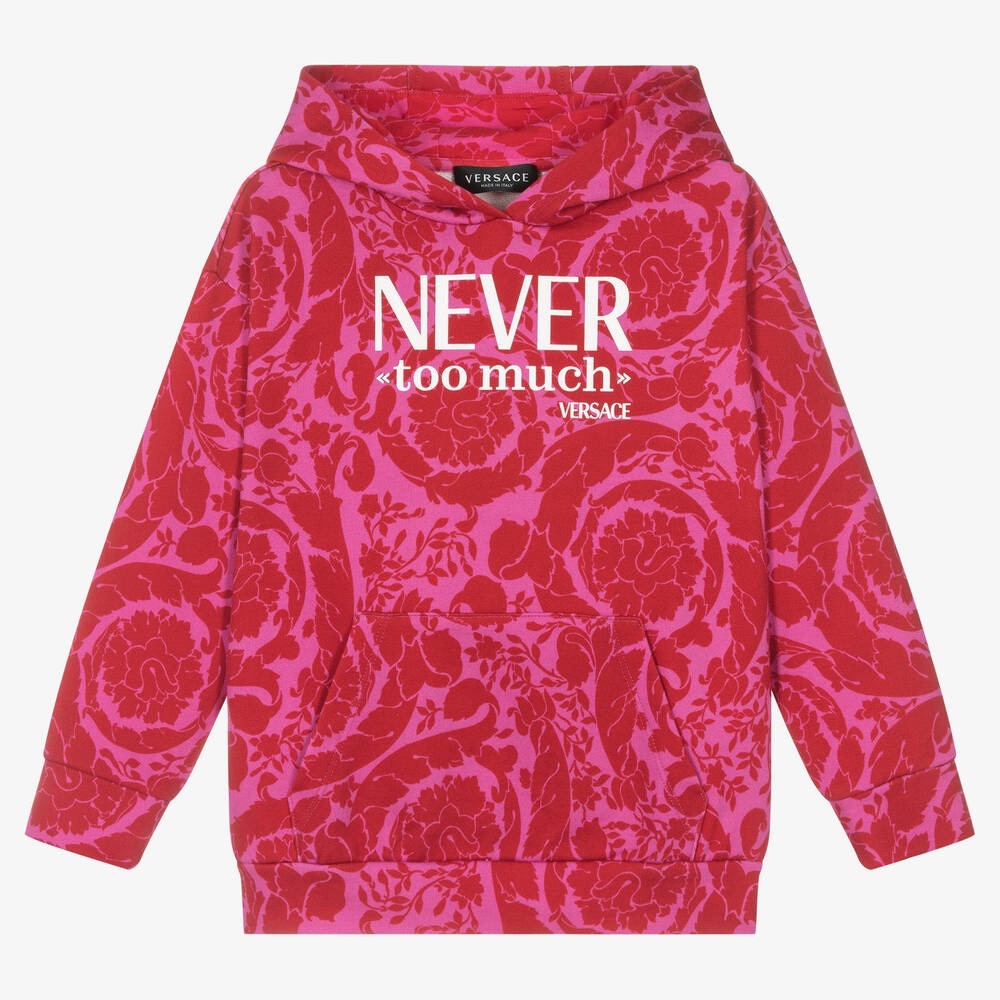 NEW Versace Never Too Much baroque hoodie